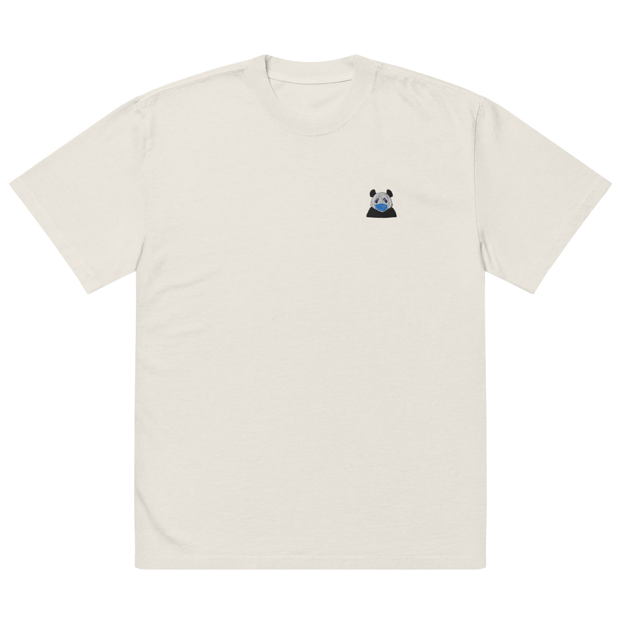 Pandamic Oversized Embroidered Unisex T-Shirt