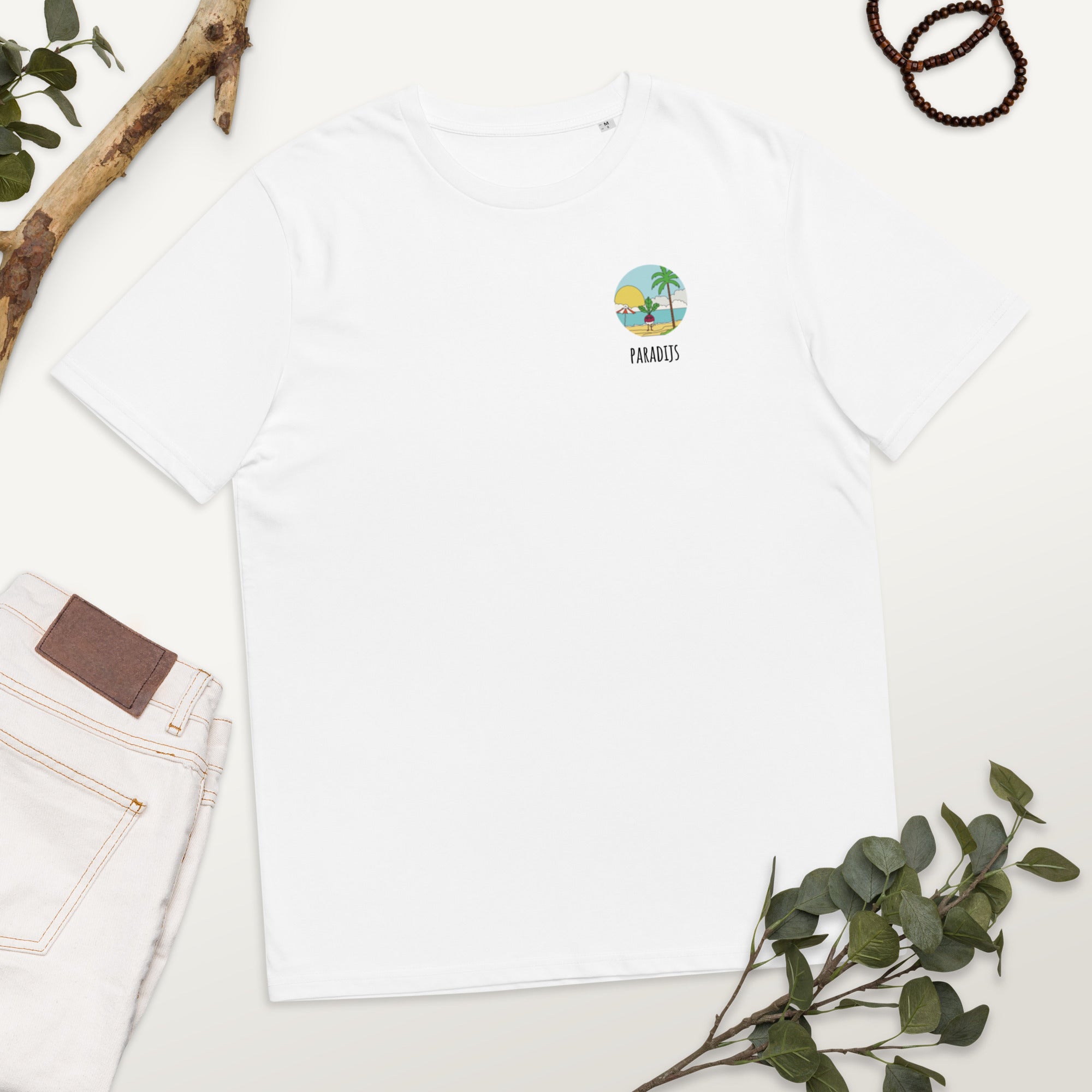 Paradijs Minimalistisch Unisex T-Shirt